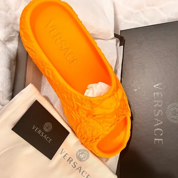 Versace Pool Slide Gomma Disengno Barocco Versace Pool Slide Gomma Disegno Barocco | eBay main image 3